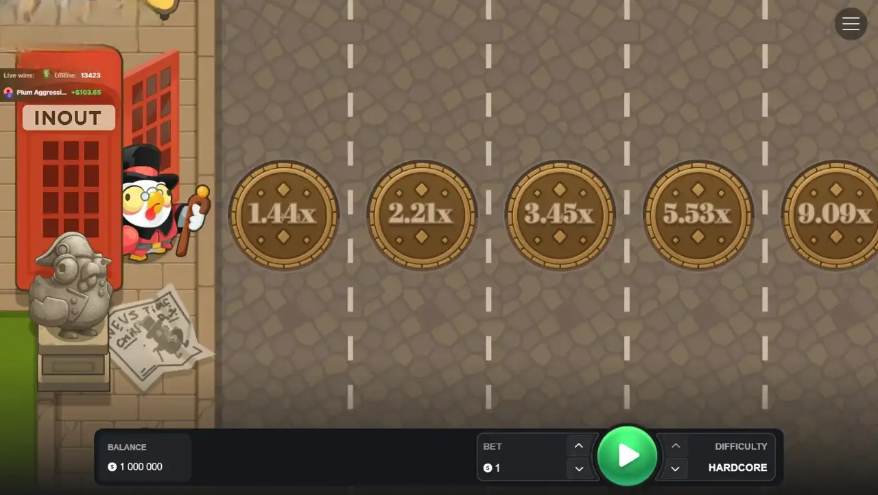 Chicken Road Gold game  screenshot