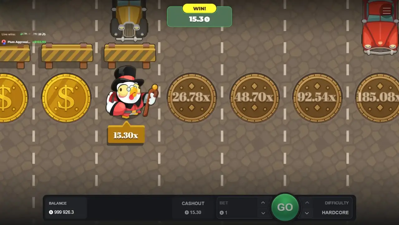 Chicken Road Gold game  screenshot