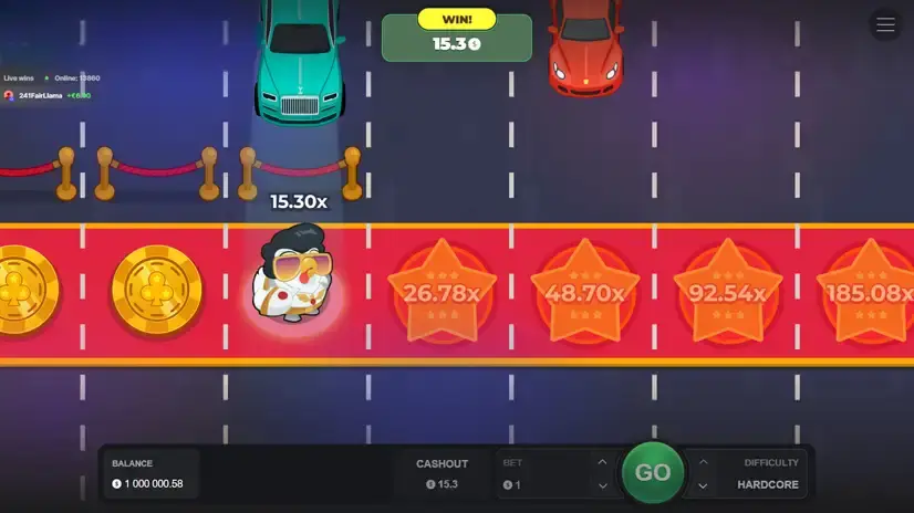 Chicken Road Vegas game screenshot