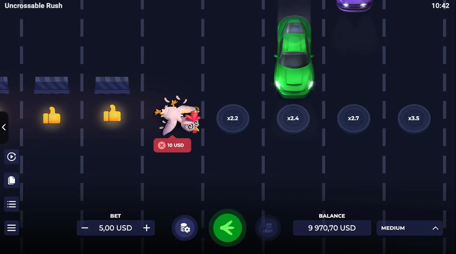 Uncrossable Rush X-mas game screenshot