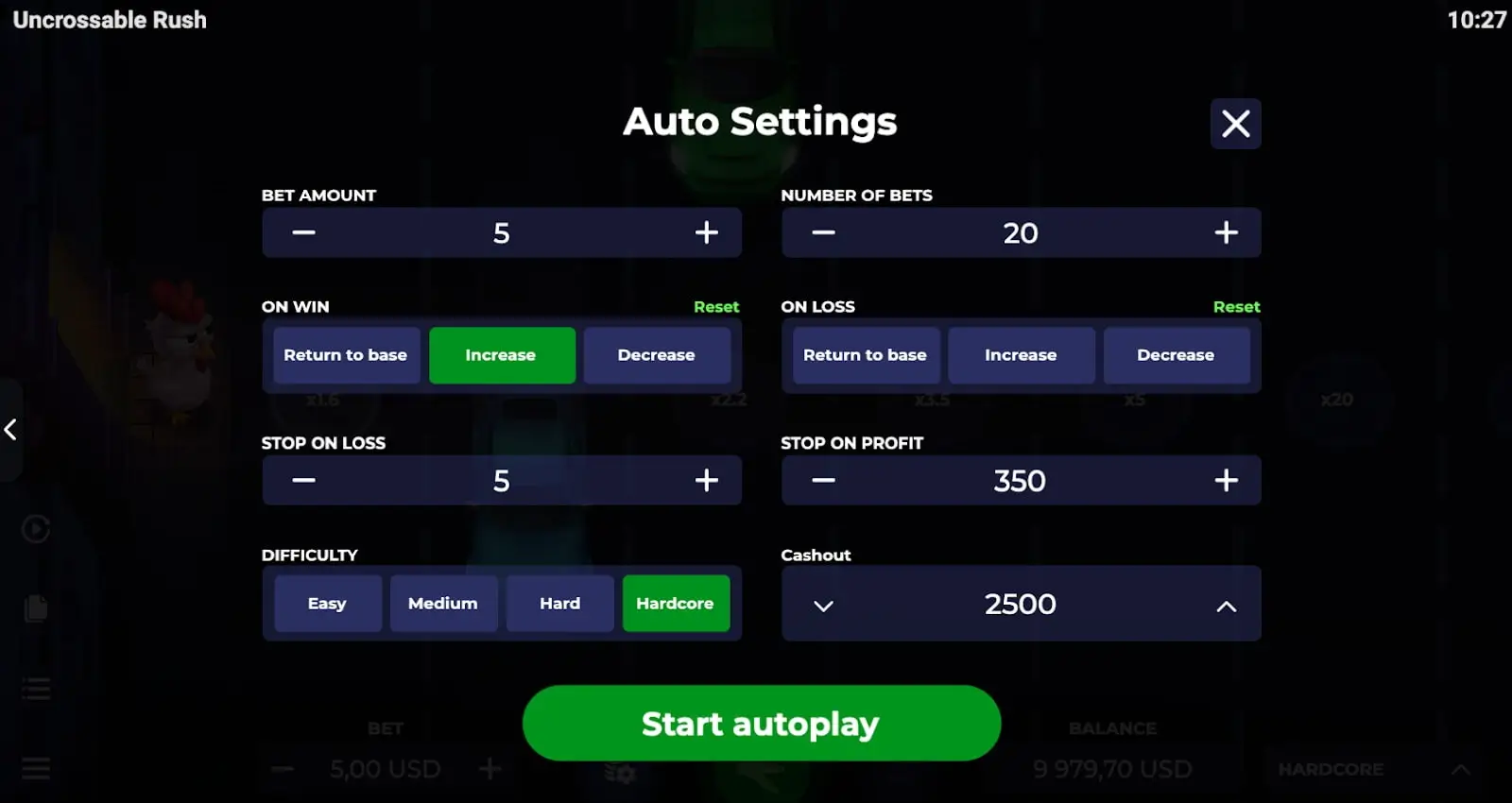 Uncrossable Rush X-mas game screenshot