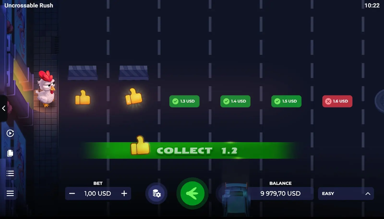 Uncrossable Rush X-mas game screenshot