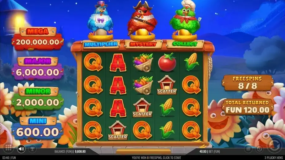 3 Plucky Hens Screenshot