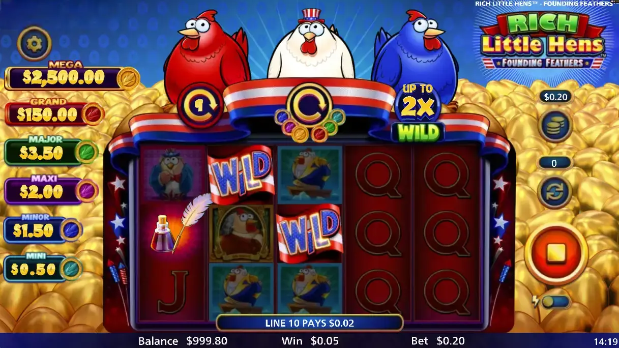 Rich Little Hens Founding Feathers Screenshot
