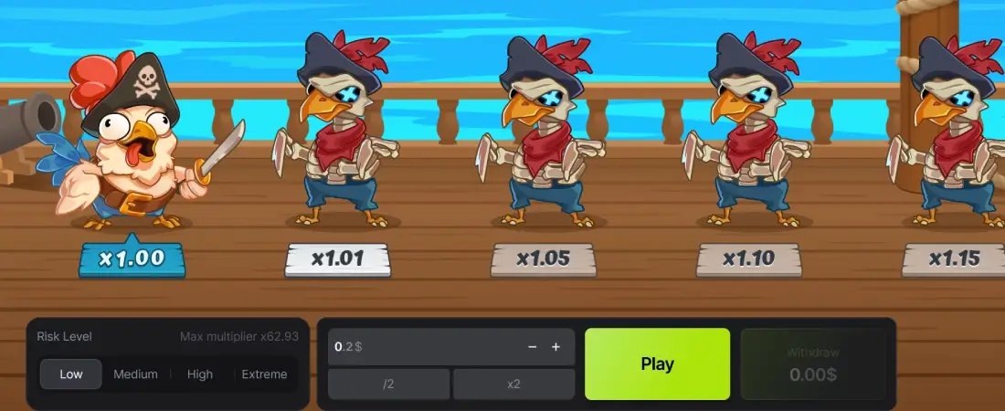 Chicken Pirate Game Screenshot