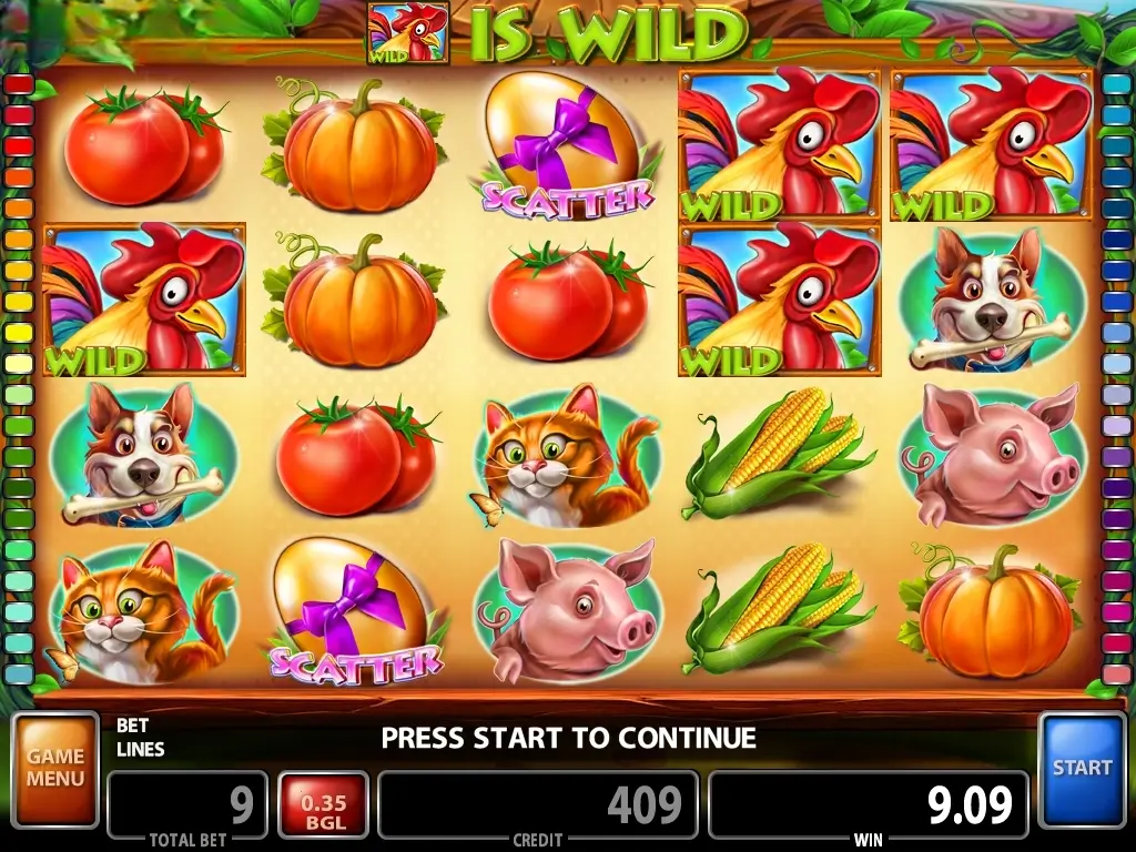 40 Roosters Game Screenshot