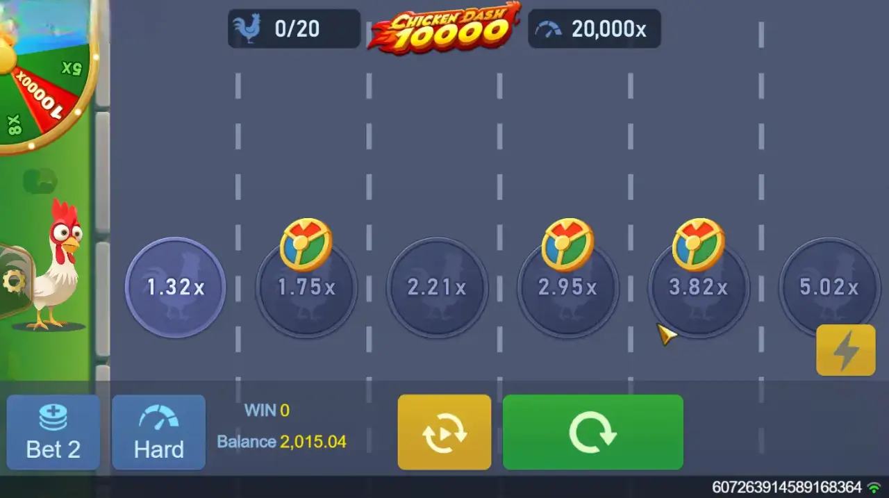 Chicken Dash 10000 Game Screenshot