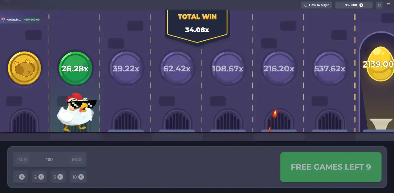 Chicken Road Bonus Game Screenshot