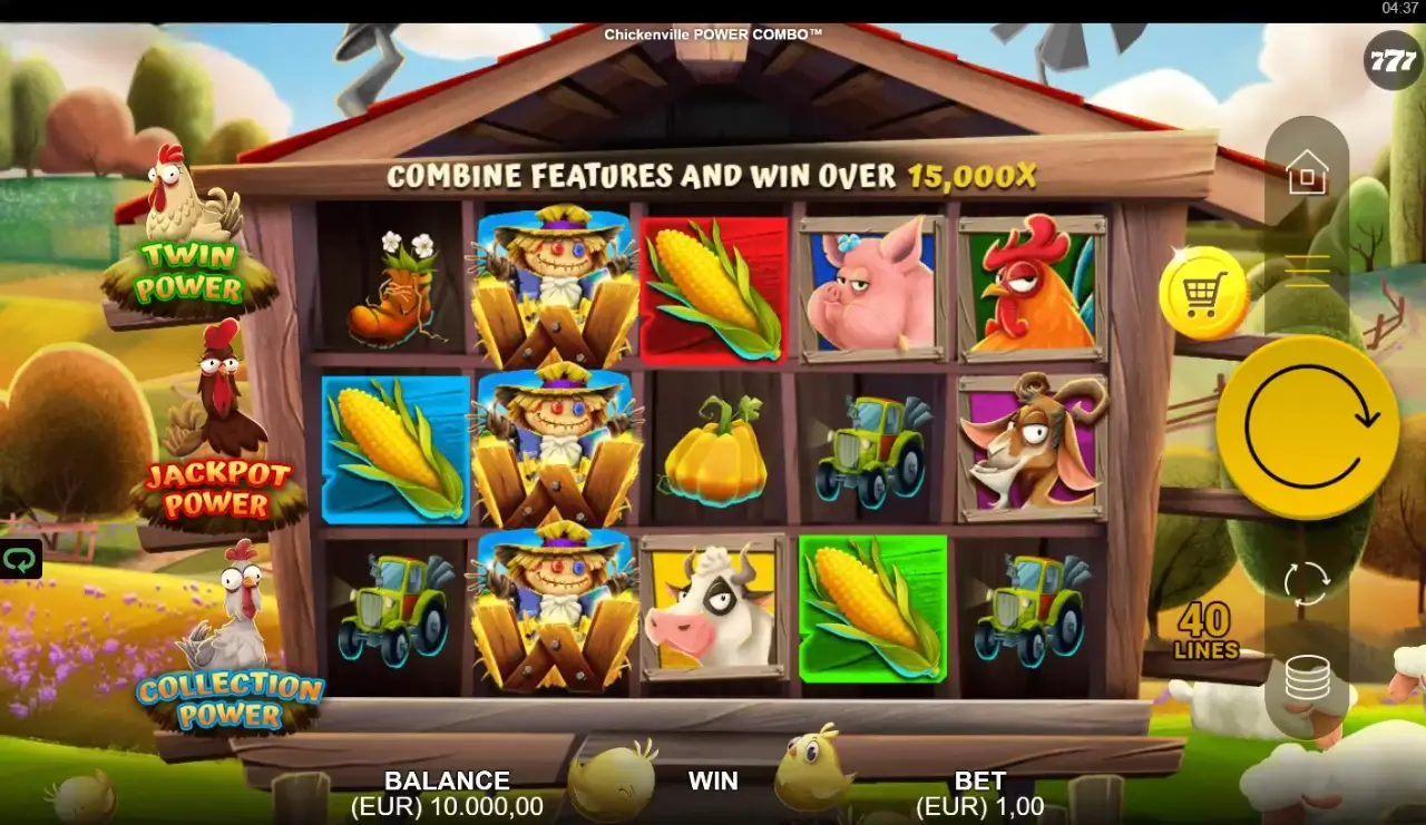 Chickenville Power Combo Game Screenshot