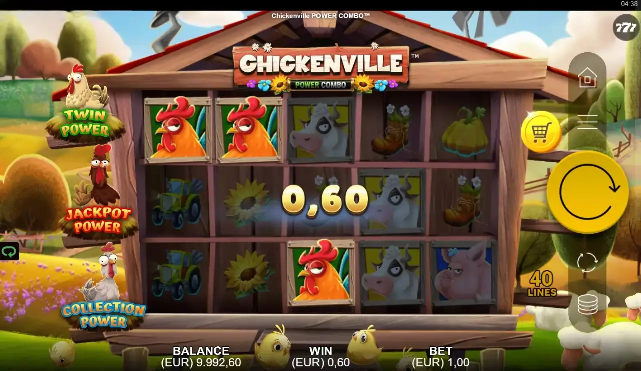 Chickenville Power Combo Game Screenshot
