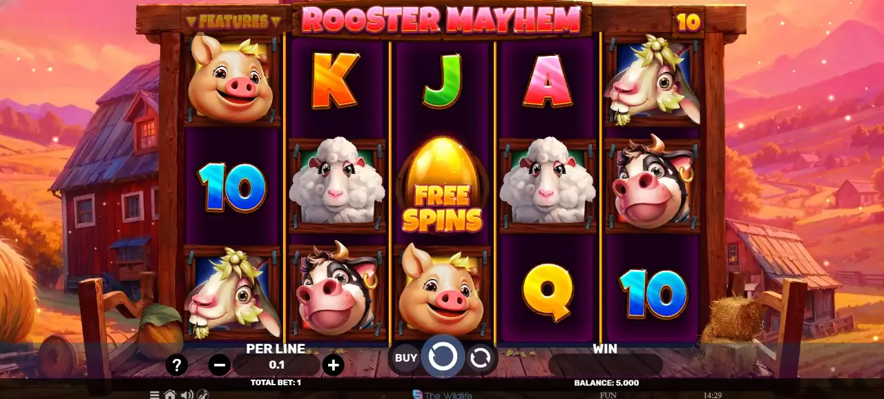 Rooster Mayhem Game Screenshot