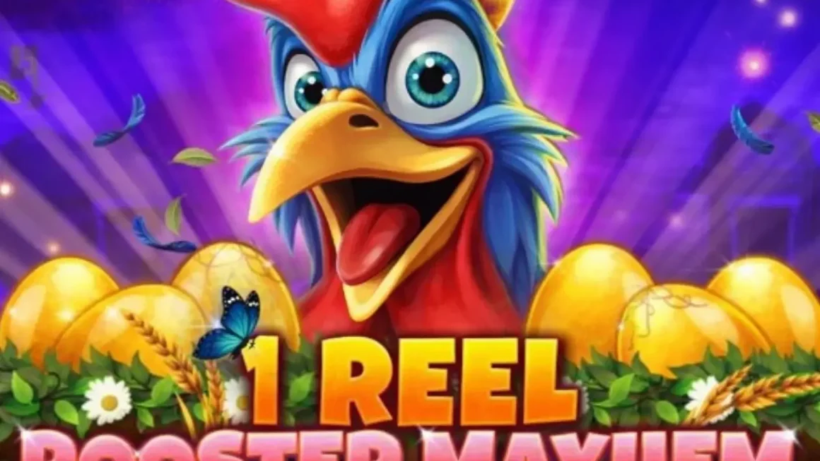 1 Reel Rooster Mayhem Game Banner