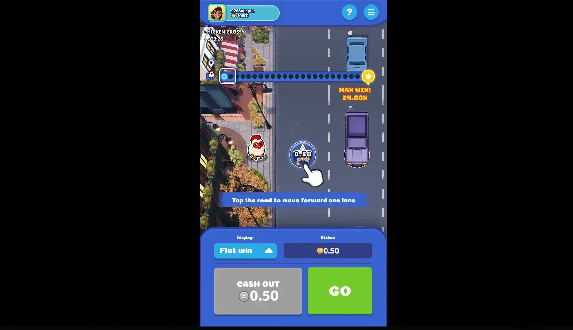 Chicken crossy game screenshot