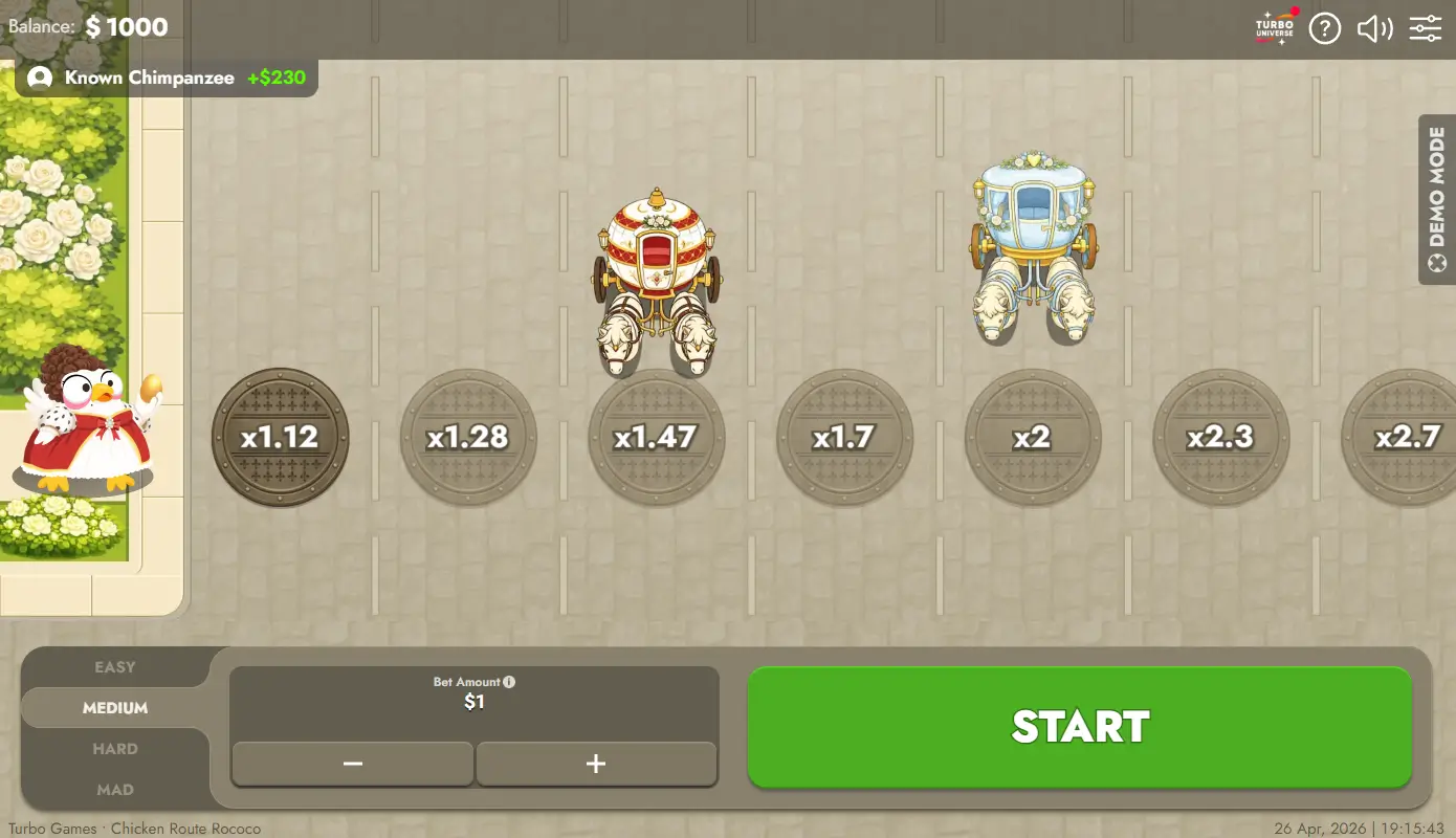 Chicken Route: Ro-co-co game screenshot