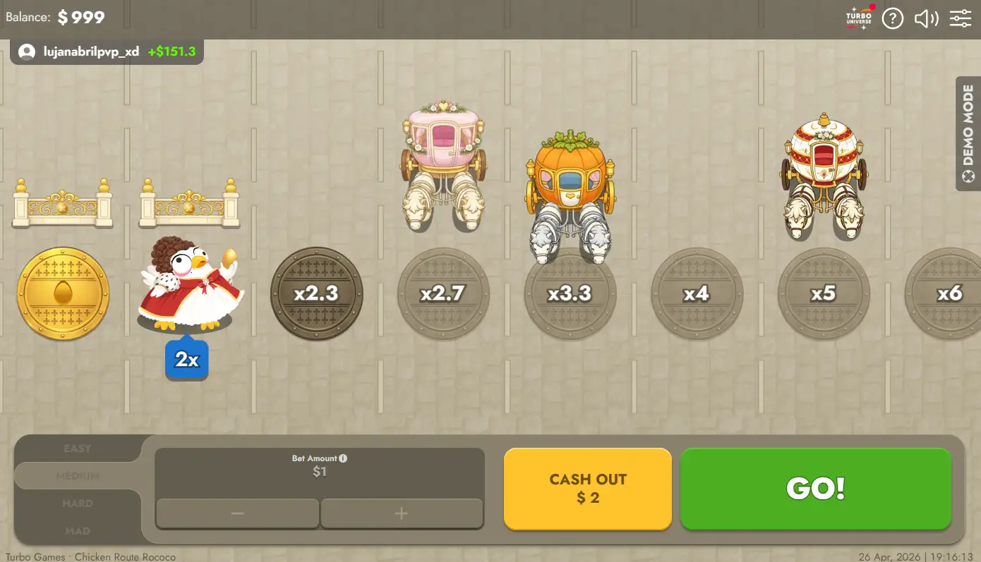 Chicken Route: Ro-co-co game screenshot