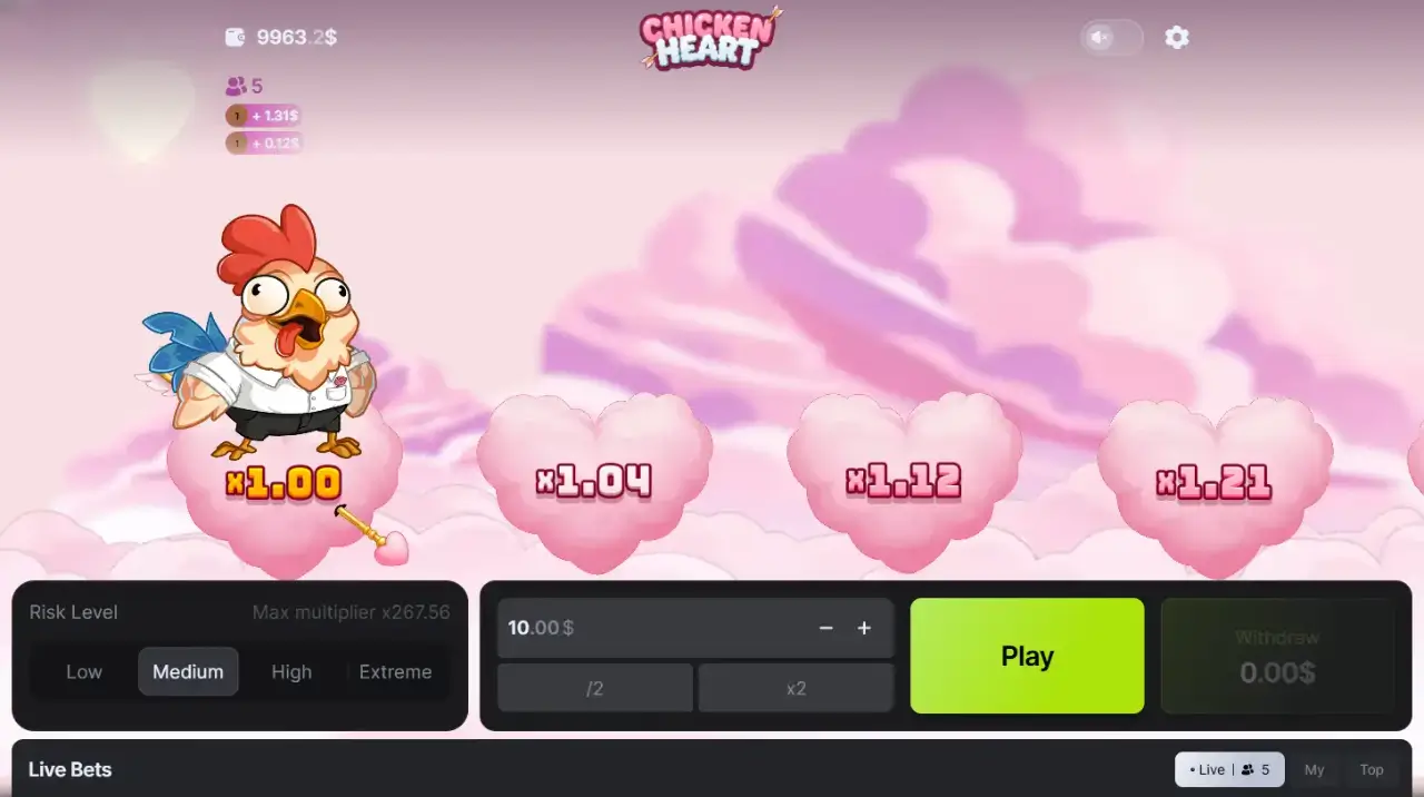 Chicken Heart Game Screenshot
