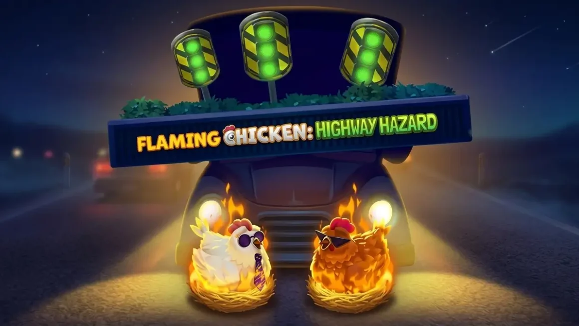 Flaming Chicken Highway Hazard game banner