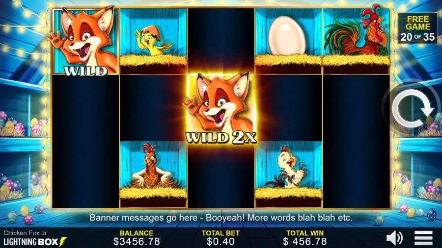 chicken fox jr game screenshot