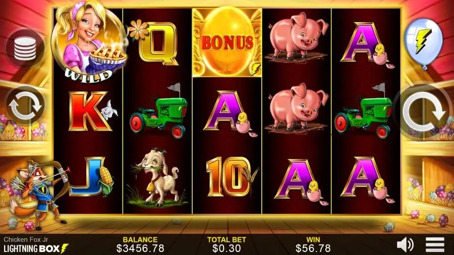 chicken fox jr game screenshot