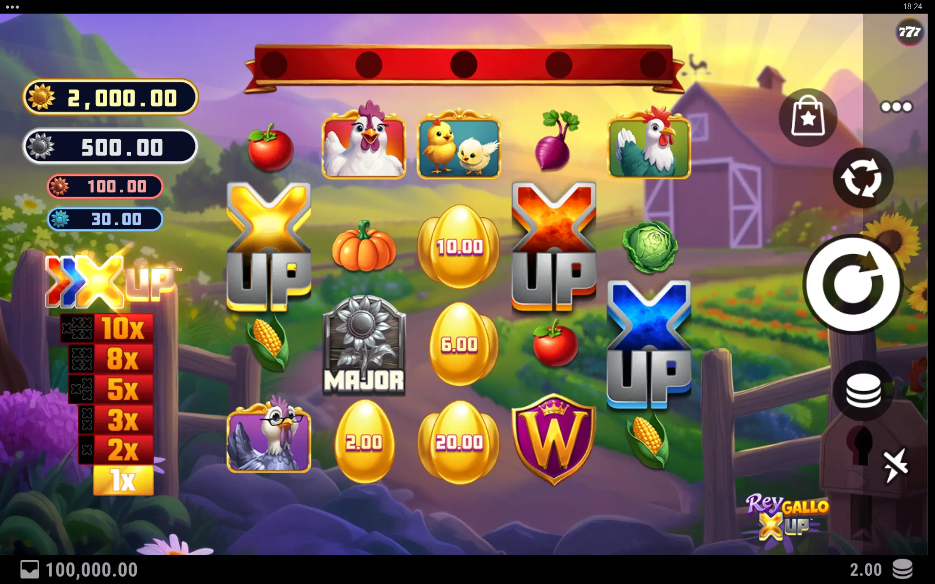 Rey Gallo X UP game screenshot