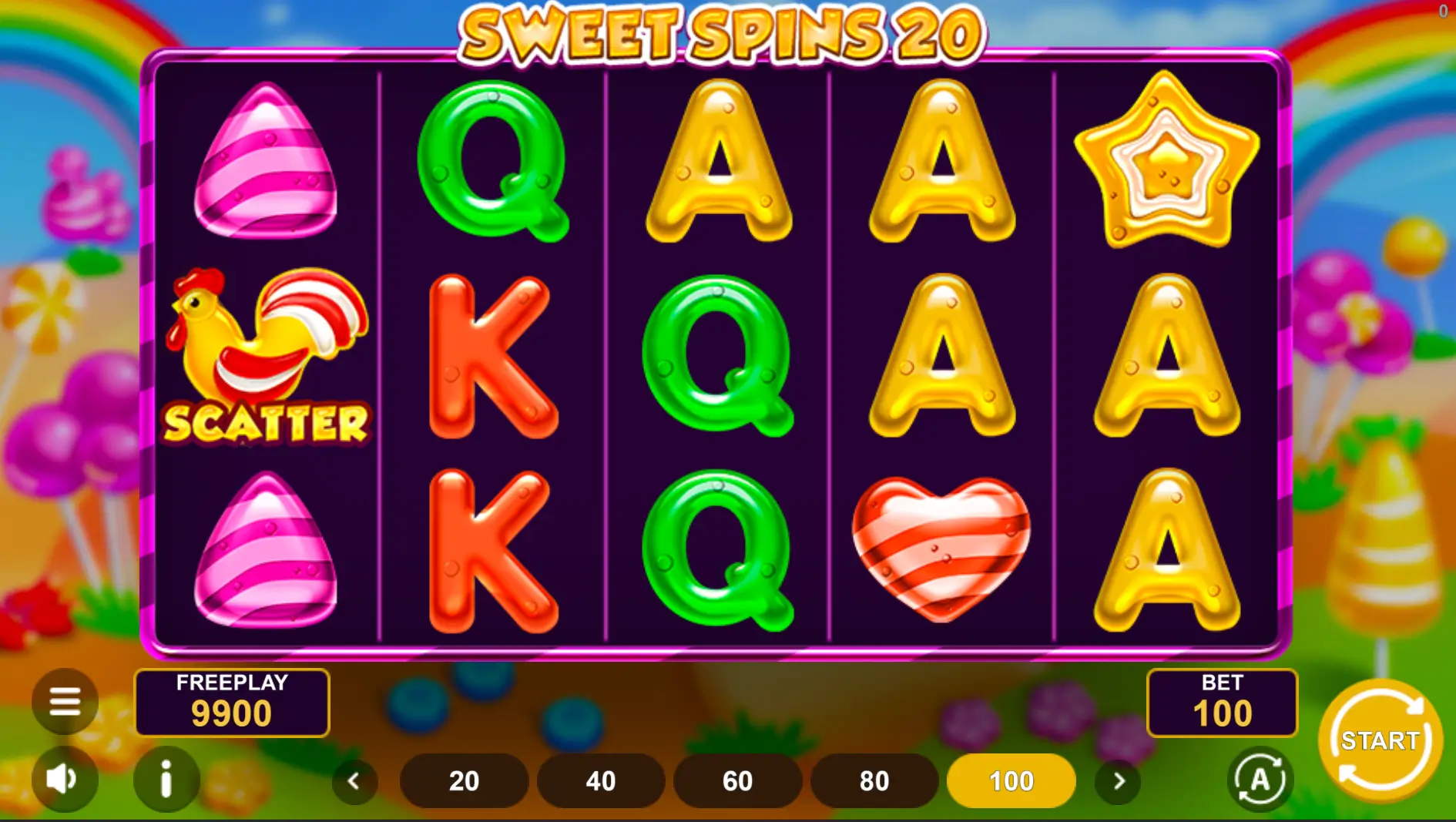 Sweet Spins 20 gamt screenshot
