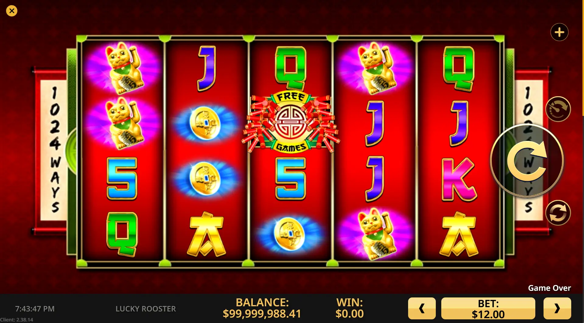Lucky Rooster game screenshot