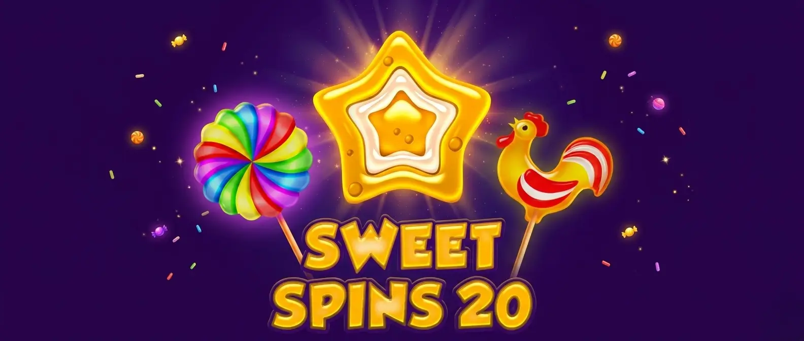 Sweet Spins 20 gamt banner