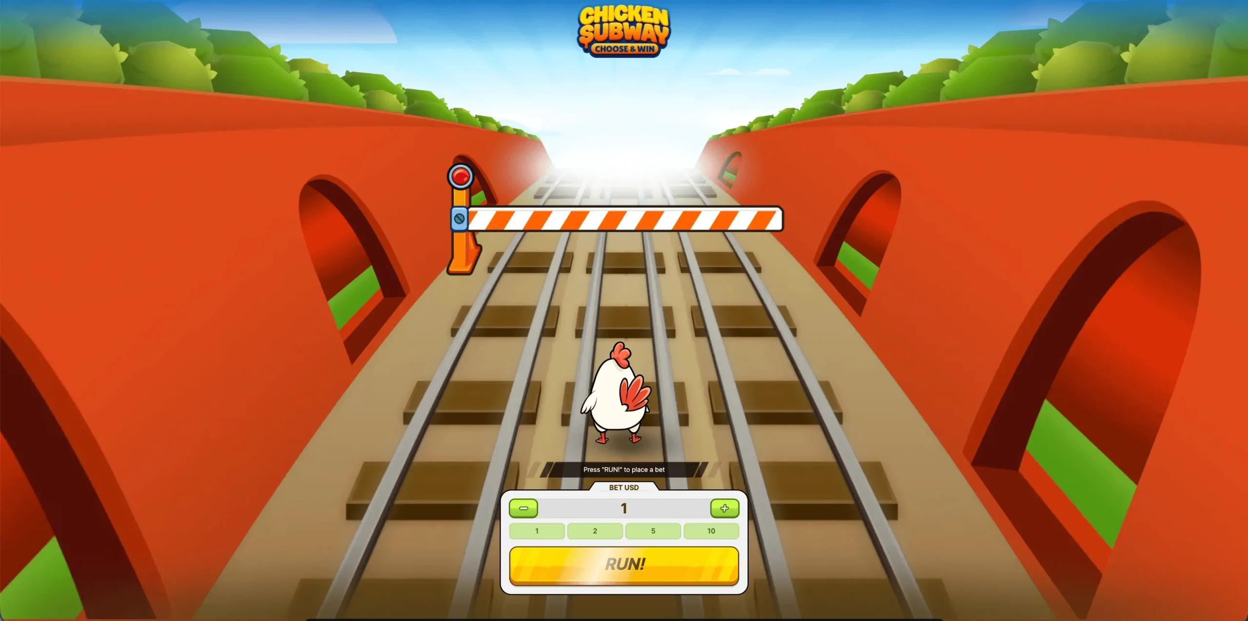 Chicken Subway game screenshot