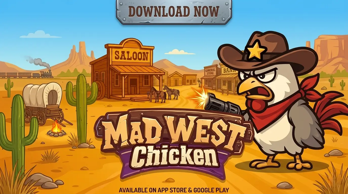 Mad Wesy Chicken Game Banner