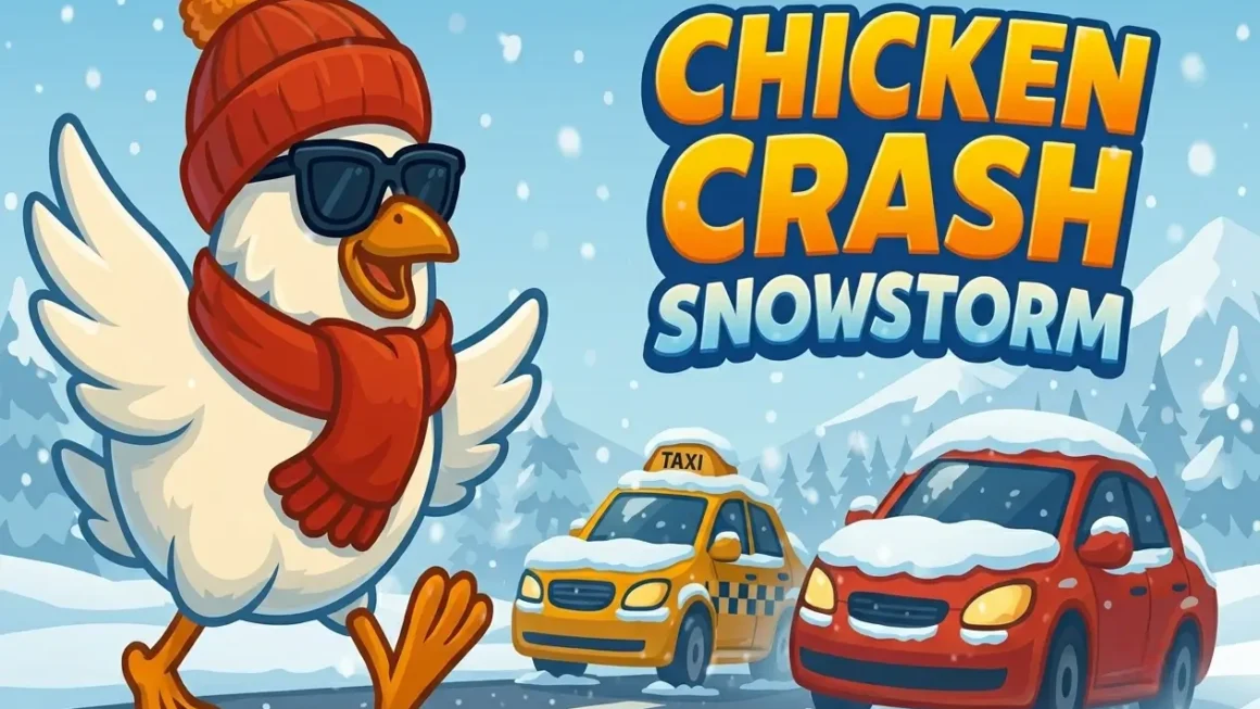 Chicken Crash Snoestorm Game Banner