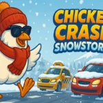 Chicken Crash Snoestorm Game Banner